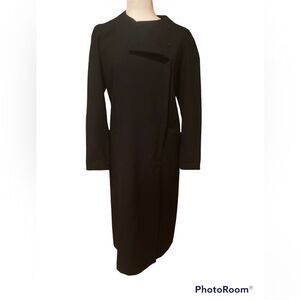 Billy Jack For Her 100% Wool Long Peacoat Black Size 9/10
